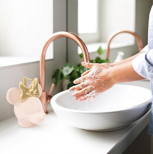 Jay Franco Disney Minnie Mouse Soap Dispenser - Pink Resin Lotion Pump