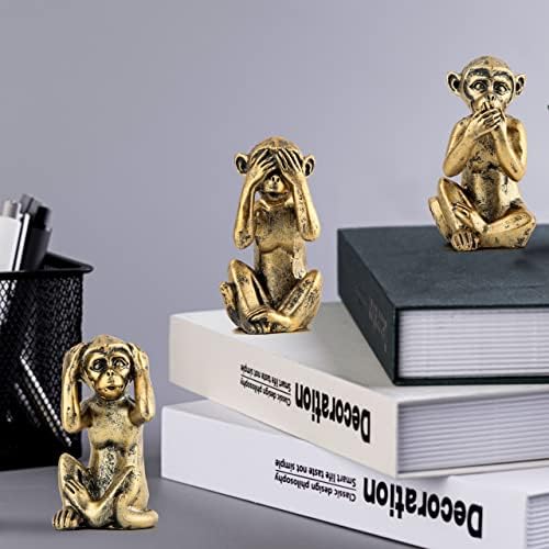 Leekung 3 Wise Monkeys Statue Home Decor