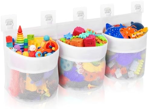 Shadowvoxel Bath Toy Storage Mesh Basket Organizer 1