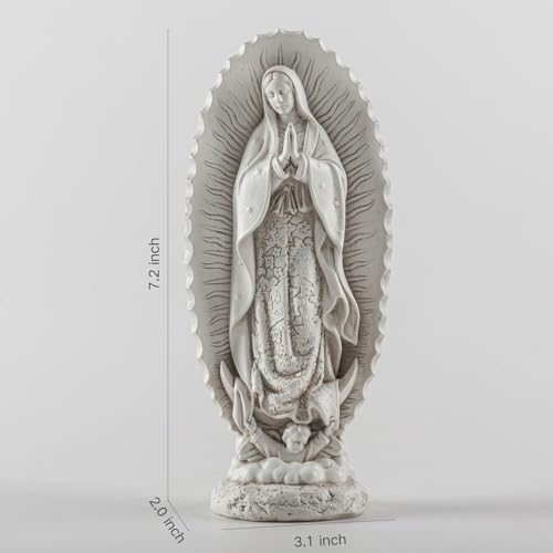 7 Inch Handcrafted Our Lady of Guadalupe Statue