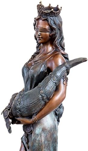 Kunst Ambiente Large Bronze Goddess of Luck Statue
