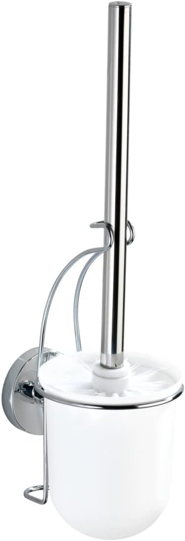 Wenko Vacuum-Loc Wall Toilet Brush Set Silver