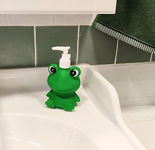 GoFika Vinyl Frog Soap Dispenser 118oz Refillable