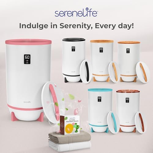 SereneLife Towel Warmers Bucket - Pink