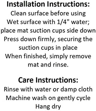 Deluxe Non Slip Bath Mat with Suction Cups - Teal
