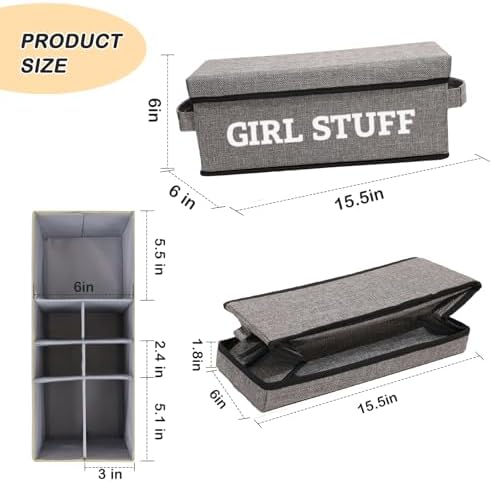 Lukeline Tampon Holder with Lid and Dividers 1-Pack