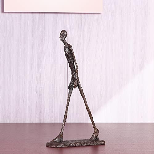 NILEEBUKER Bronze Giacometti Walking Man Statue 10 Inch Home Decor