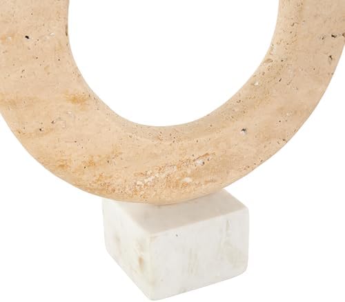 Deco 79 Marble Abstract Decorative Sculpture Ring