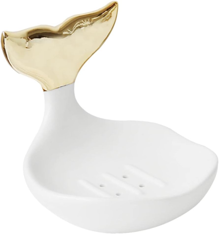 PRETYZOOM Ceramic Soap Holder Modern Ring Organizer