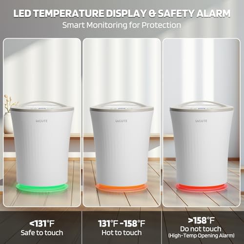 Lagute Towel Warmers Bucket with 24H Delay RGB Light