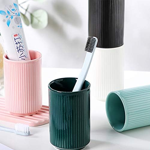 Sizikato 2pcs Vertical Stripes Porcelain Tumblers