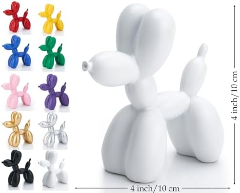 AMOIENSIS Balloon Dog Statue 4 Inch Funny Home Decor