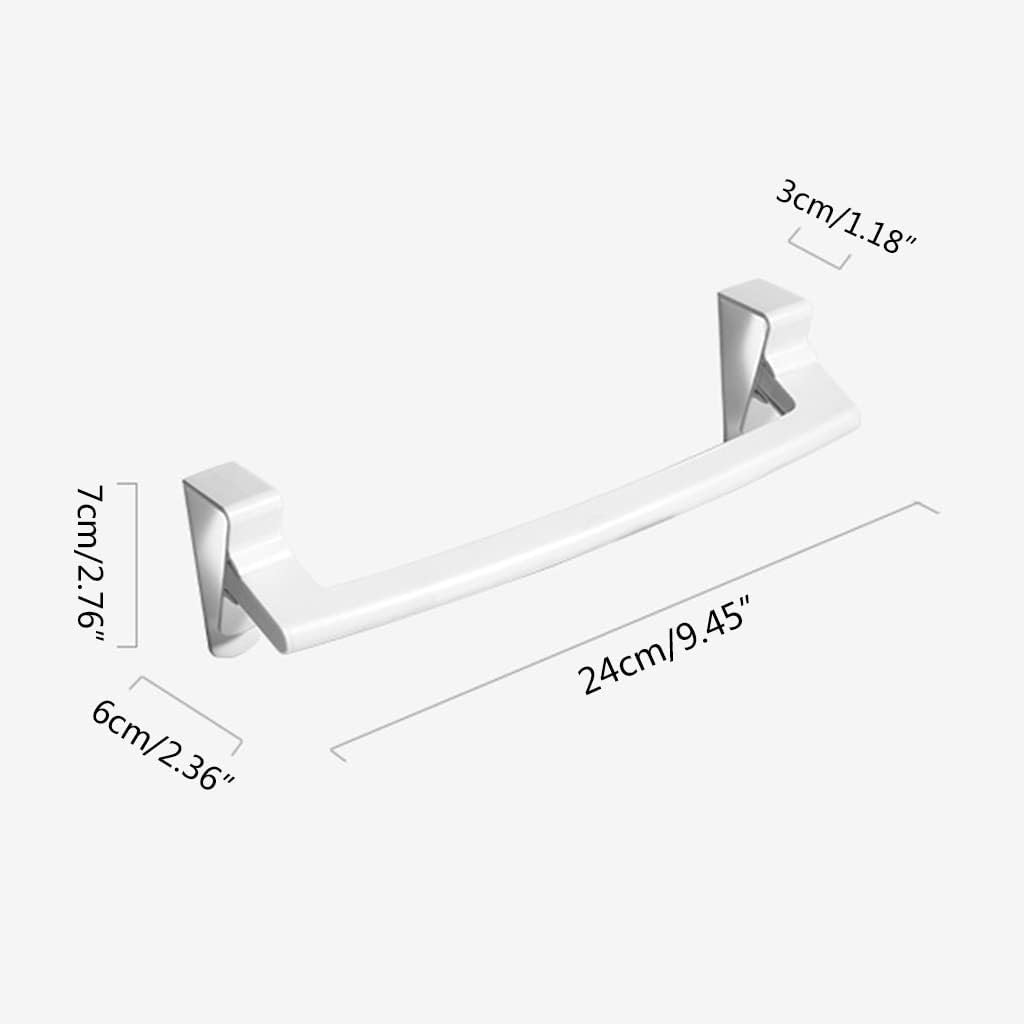 ABS Towel Rack for Cabinet Door - No Tools Installation