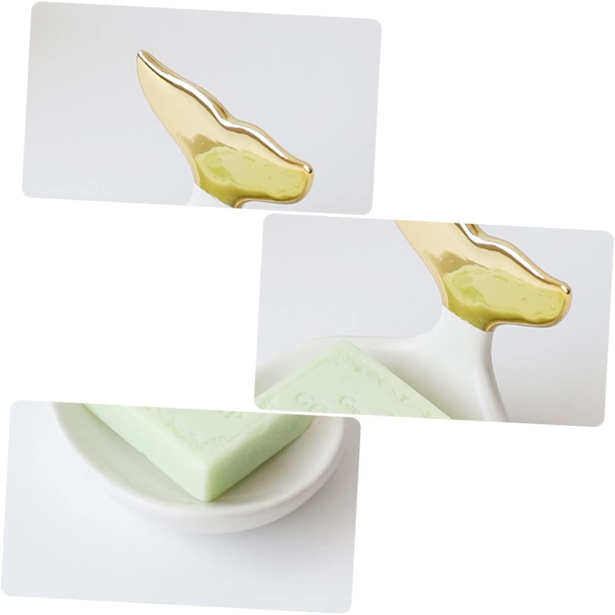 PRETYZOOM Ceramic Soap Holder Modern Ring Organizer