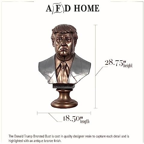 Donald Trump Faux-Bronze Statue 1850 x 1150 x 2875