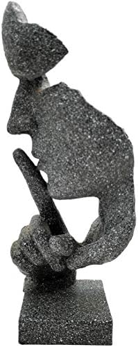 Thinker Statue Keep Silence Office Decor Sculpture 1