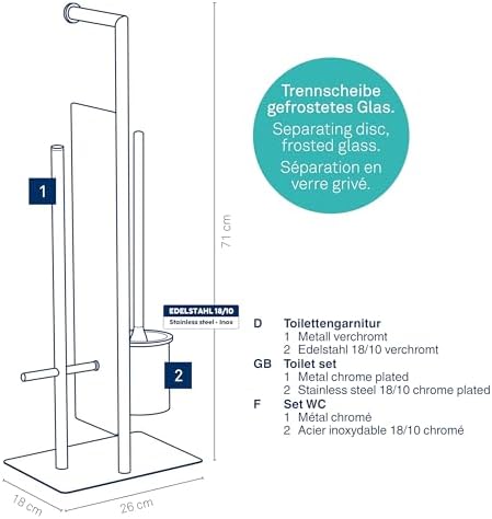 Kela Style 22494 Toilet Brush and Holder