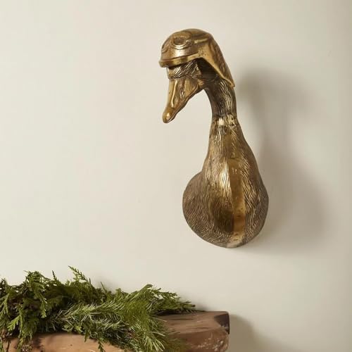 Maytopia 3D Resin Animal Head Wall Sculpture Duck