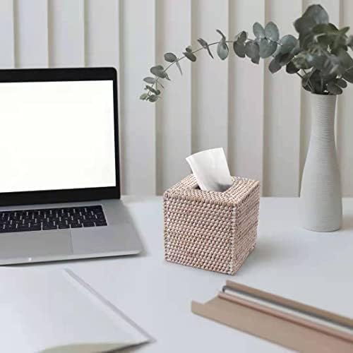 YANGQIHOME Rattan Tissue Box Cover Square 1