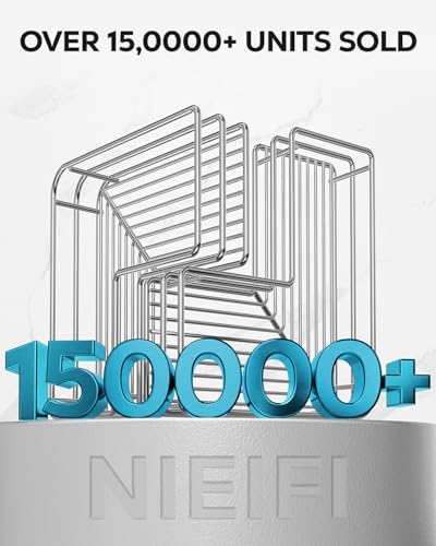 Nieifi Corner Shower Shelves 2 Pack Stainless Steel Caddy with Hooks