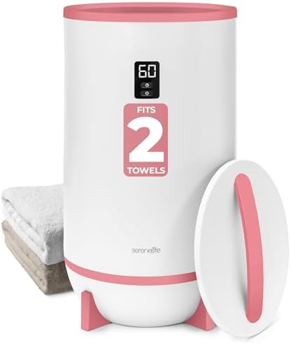 SereneLife Towel Warmers Bucket - Pink