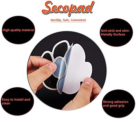 Non-Slip Bathtub Stickers 20PCS Black Safety Treads