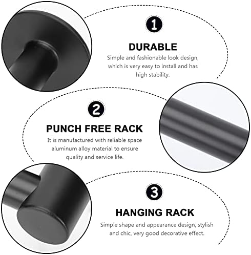 GLEAVI 1Pc Wall Mounted Towel Rack 1