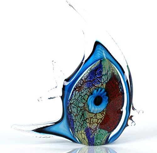 EUSTUMA Hand Blown Glass Tropical Fish Figurine Ornament 1