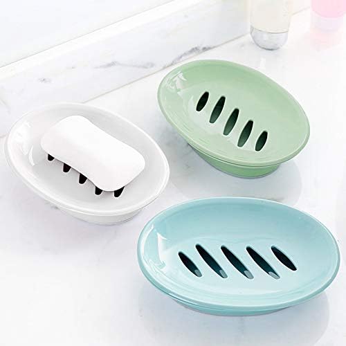 WYOK 2-Pack Soap Dish with Drain and Dry Design