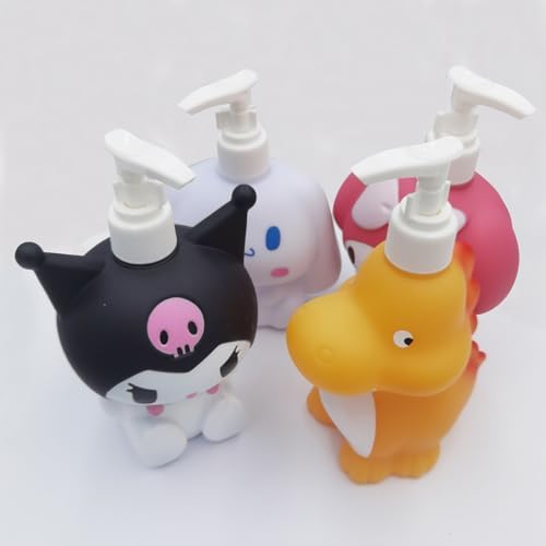 Hyever Cute Dinosaur Soap Dispenser Pump Reusable Refillable