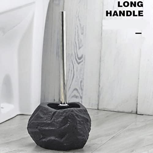 SYXL Toilet Bowl Brush and Holder Set Ceramic Heavy Duty Decorative Four Colors