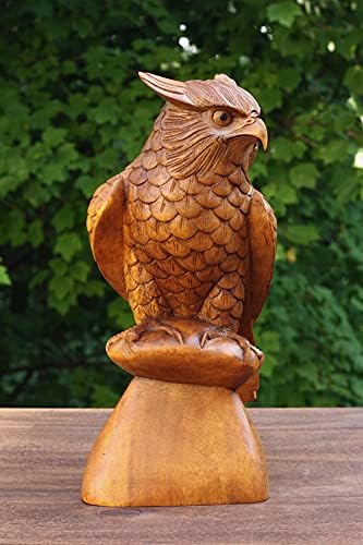 G6 Collection 12 Wooden Handmade Owl Sculpture
