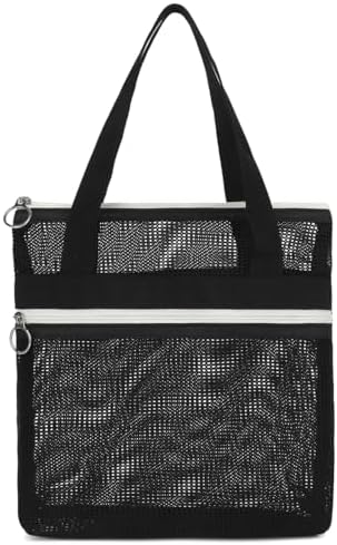 GYEUKHAM Mesh Shower Caddy Quick Dry Portable Toiletry Organizer Black