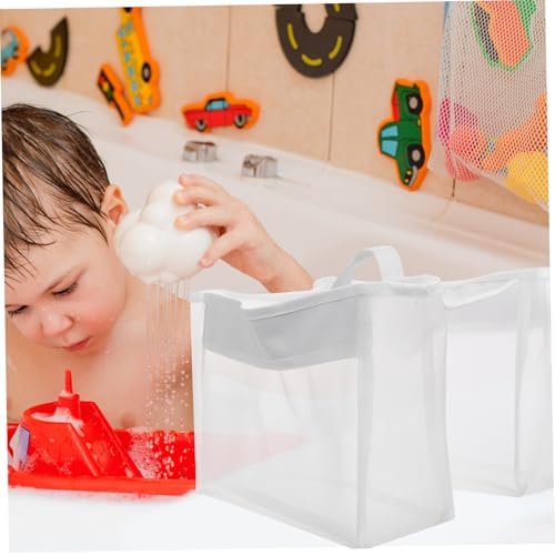 Anneome Bath Toy Storage Bag with Pockets