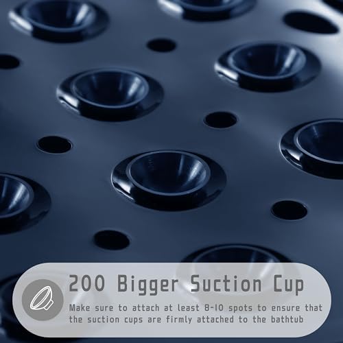 Yimobra Bath Mat Non Slip 40x16 with Suction Cups and Drain Holes
