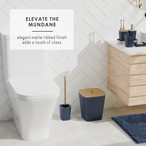 Clara Clark 22PC Navy Bathroom Accessory Set