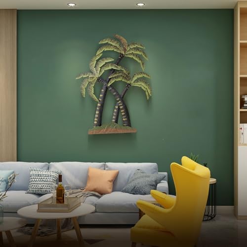 Aixinhai Palm Tree Metal Wall Art Tropical Decor
