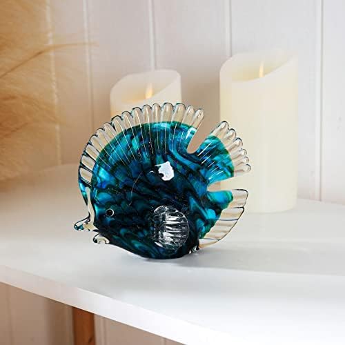 OISEGOP Hand Blown Tropical Fish Decor Art Figurine