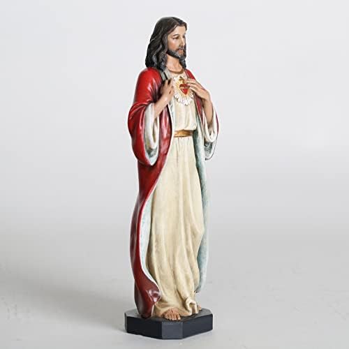 BC Catholic Sacred Heart of Jesus Statue 10 Inch Religious Indoor Decor