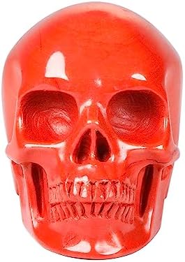 MRSKULL 20 Red Jasper Crystal Skull Statue