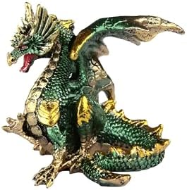 ICE ARMOR 375 W Green Dragon Statue Fantasy Decoration Figurine