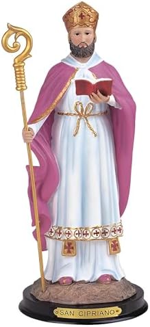 ICE ARMOR 12 H Saint Cipriano Statue Religious Figurine