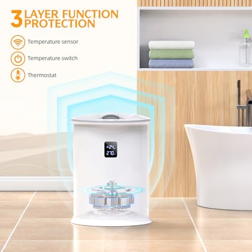 Luxury Hot Towel Warmer with LED Display and 24-Hour Delay