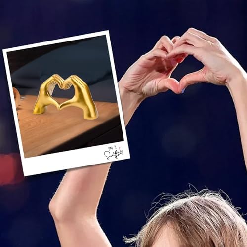 BUBUHSHM Resin Hand Heart Sculpture