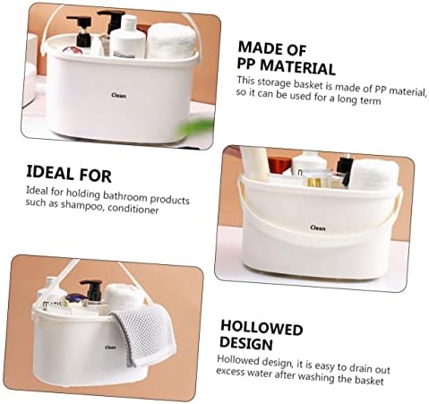 Ciieeo Portable Plastic Shower Basket with Handle 1