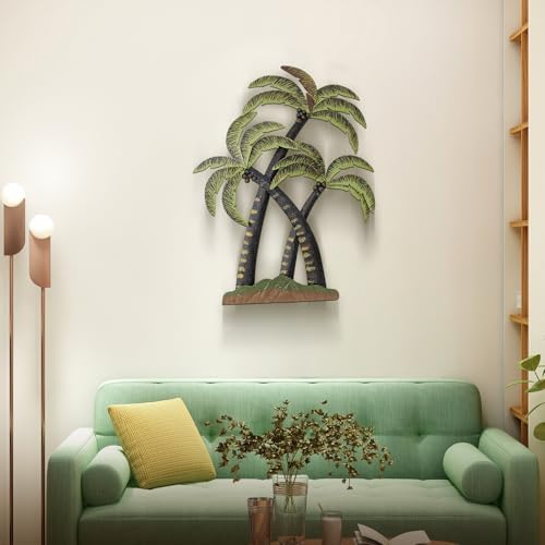 Aixinhai Palm Tree Metal Wall Art Tropical Decor