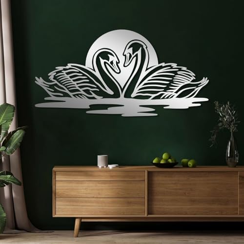 LARNT Romantic Couple Swans Wall Decor