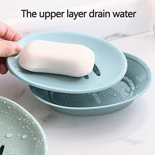 WYOK 2-Pack Soap Dish with Drain and Dry Design