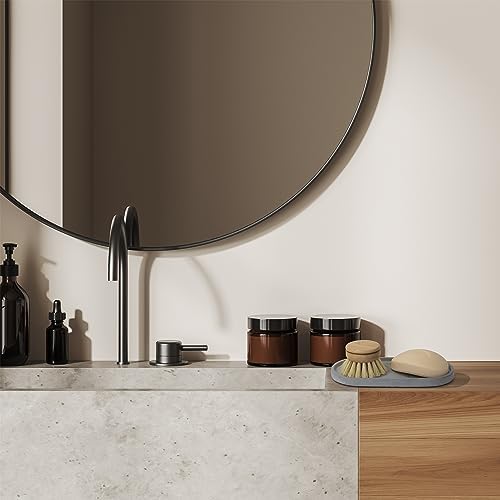 KIBAGA Modern Concrete Vanity Tray - Bathroom Kitchen Organizer