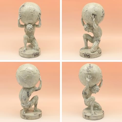 Lukitas Atlas Holding Earth Statue Resin 115 Inches